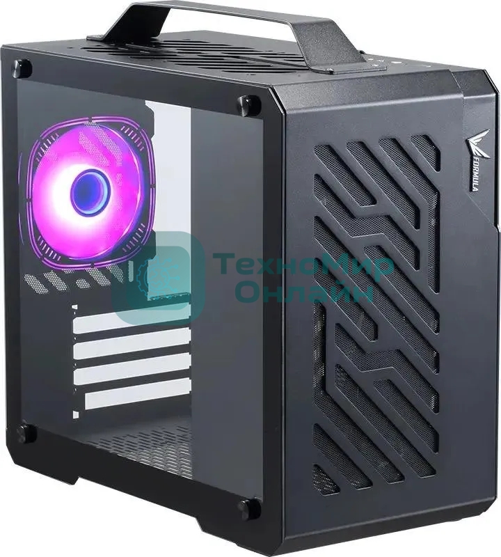 Компьютерный корпус Aerocool/Formula Air Cube G3 черный без БП mATX 5x120мм 1xUSB 3.0 1xUSB3.1 audio bott PSU