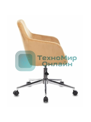 Кресло компьютерное Бюрократ CH-380SL янтарный Italia 9, крестовина металл хром