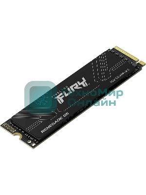 Накопитель SSD Kingston Fury Renegade, 1Tb, M.2(22x80мм), NVMe, PCIe 5.0 x4, 3D TLC, R/W 14200/11000Mb/s, IOPs 2 200 000/2 150 000, TbW 1000, DWPD 0.5 (12 мес)