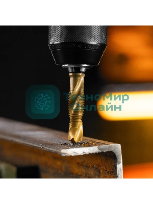 Сверло-метчик Denzel М12 х 1,75 мм, Р6М5