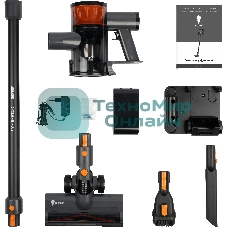 Пылесос вертикальный Leonord LE-1415 DC черный, питание от аккумулятора, 230 Вт, уборка сухая, пылесборник 0,5 л