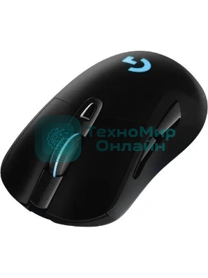Мышь игровая Logitech G703 Lightspeed черная, сенсор 100-25600dpi (Hero25K), беспроводная 2.4GHz + USB 1,8м, 5 программируемых кнопок + колесо прокрутки, RGB-подсветка, под правую руку