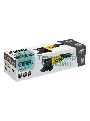 Машина шлифовальная угловая Denzel AGL180-2000, 2000 Вт, 180 мм, 8500 об/мин