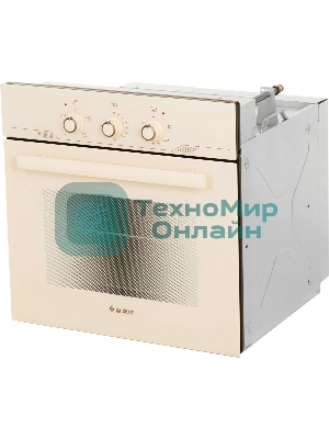 Встраиваеммый газовый духовой шкаф Gefest ДГЭ 621-01 В1, 52л, дверца с 2 стеклами, кремовый