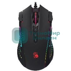 Мышь проводная A4Tech Bloody J90s черный, 8000 dpi, USB, кнопки - 12