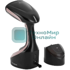 Отпариватель Hyundai H-HS02127 черный/розовый, 1650 Вт, 25 г/мин, 300 мл