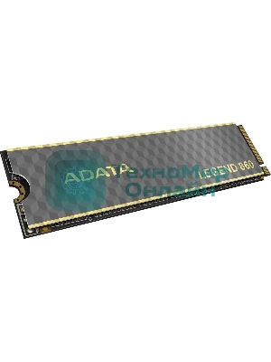 Накопитель SSD ADATA LEGEND 860, 2Tb, PCIe 4.0 x4, M.2 2280, NVMe, R/W 6000/5000, с радиатором