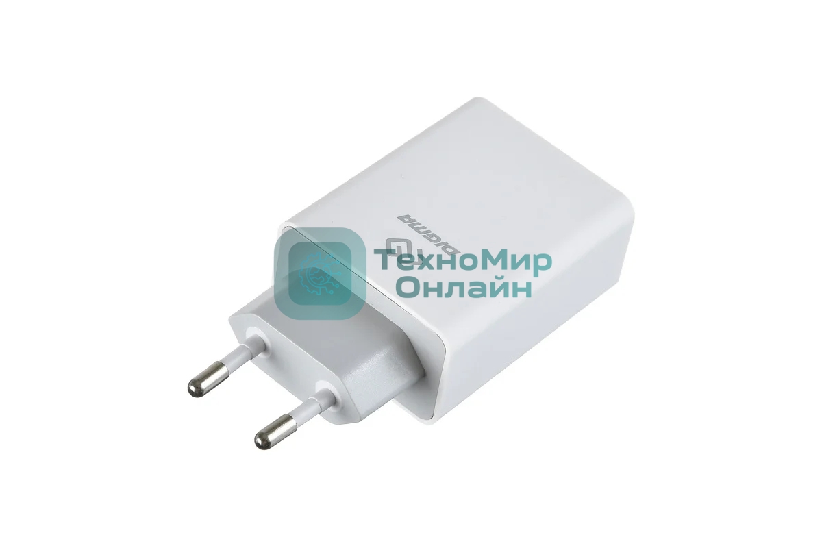 Сетевое зарядное устройство Digma DGWC-3U-5A-WG 5A универсальное белый