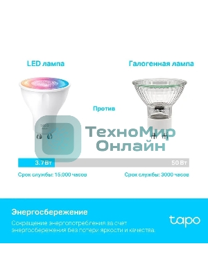 Умная многоцветная Wi-Fi спот-лампа TP-Link Tapo L630