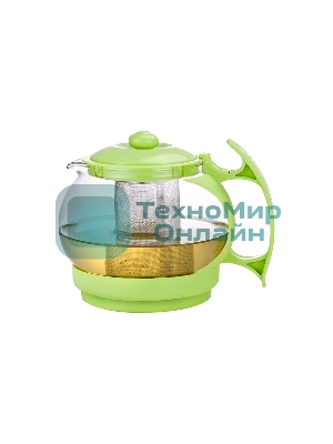 Чайник заварочный Mallony Decotto-1100 с пластик ручкой, фильтр из нерж ст, 1,1 л