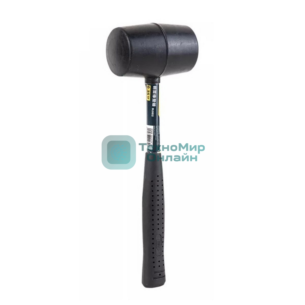 Резиновый молоток со стальной ручкой Deli DL5612 340 грамм, длина 260 мм