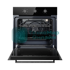 Духовой шкаф Kuppersberg HO 603 Black line, High-Tech, 78 л, поворотное управление, таймер, 6 режимов, макс. температура 310 градусов, цвет черный, цвет фурнитуры черный