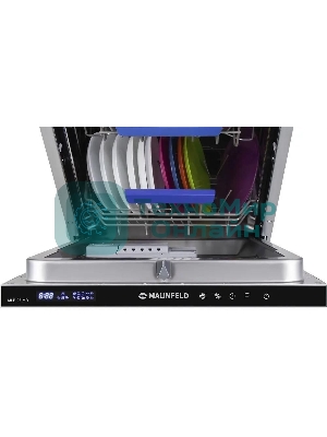 Встраиваемая посудомоечная машина Maunfeld MLP-08IMR, белый/черный, 44.5 см, 10 компл., 47 дБ, класс A++