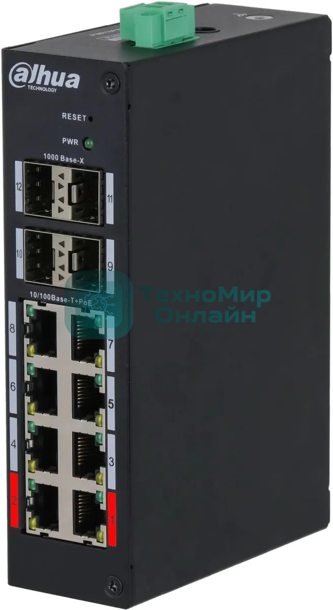 Коммутатор Dahua DH-HS4412-8ET-120 управляемый