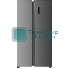 Холодильник Kraft KF-MS4801XI серый двухкамерный, 316/164 л, морозилка сбоку, No Frost, Side-by-Side