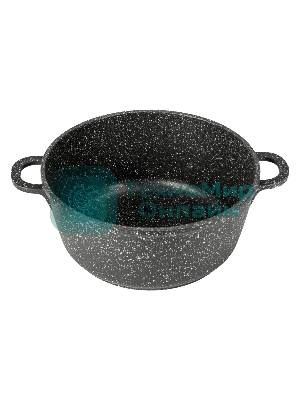 Набор посуды Lara LR02-111 Rio литой алюминий, мрамор, 3,1 л, 5,0 л, 22 см, 26 см, стеклянные крышки