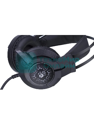 Гарнитура Bloody J437 чёрный, проводная, подсветка