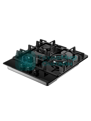 Варочная поверхность Kuppersberg FG 41 B, газ, High-Tech, 45 см, автоматический электроподжиг, газ-контроль, форсунки под сжиженый газ, SABAF конфорки, WOK конфорка, чугунные решетки, цвет черный, цвет фурнитуры черный