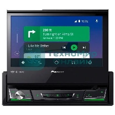 Автомагнитола Pioneer AVH-Z7250BT, 1 DIN, CD, Bluetooth, USB Type-A, AUX, CarPlay, пульт ДУ, съёмная панель