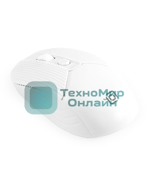 Мышь беспроводная Oklick 509MW белый, 1600 dpi, радиоканал, USB, кнопки - 4