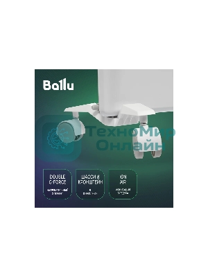 Конвектор электрический Ballu Ettore BEC/ETER-2000 белый, 2000 Вт, 25 м2, термостат, дисплей