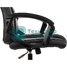 Кресло Zombie Arena черный, экокожа, 120 кг, механизм качания