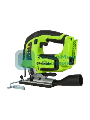 Лобзик электрический аккумуляторный GreenWorks GD24JS, 24V, бесщеточный без АКБ и ЗУ
