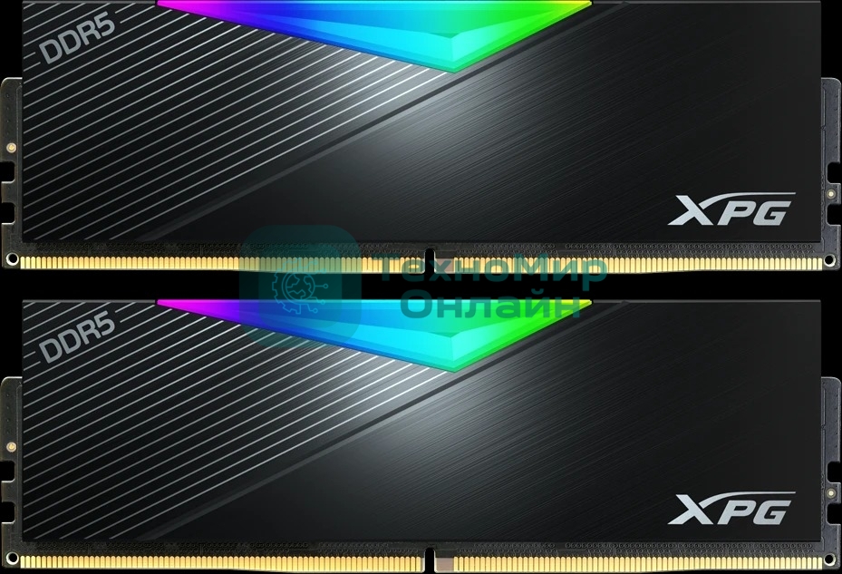 Оперативная память XPG Lancer, DDR5, 32Gb (2x16GB), 8000MHz, CL38, DIMM, с радиаторами, RGb черный