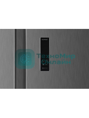 Холодильник Kraft KF-MS4801XI серый двухкамерный, 316/164 л, морозилка сбоку, No Frost, Side-by-Side