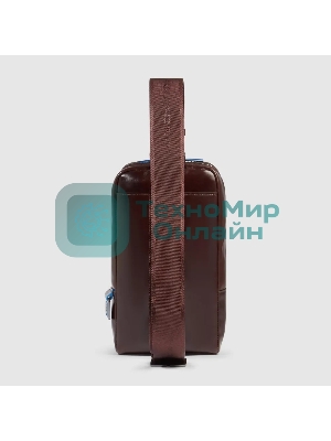 Рюкзак слинг мужской Piquadro Blue Square CA6898B2/MO красное дерево кожа
