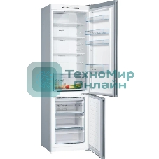 Холодильник Bosch KGN39UL30U серебристый металлик двухкамерный 279/87л морозилка снизу, No Frost