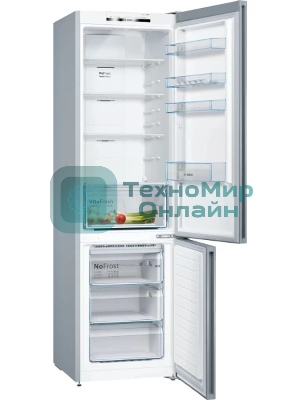 Холодильник Bosch KGN39UL30U серебристый металлик двухкамерный 279/87л морозилка снизу, No Frost