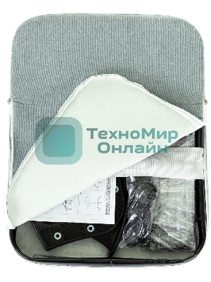 Кресло Бюрократ Triest Fabric серо-голубой, ткань