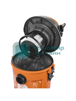 Строительный пылесос Daewoo DAVC 2516S 1600Вт (уборка: сухая/сбор воды/выдув) оранжевый