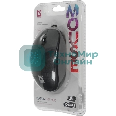 Мышь проводная Defender Datum MS-980 черный, 1000 dpi, USB, кнопки - 3