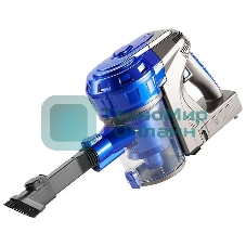 Пылесос вертикальный Kelli KL-8022 синий, питание от аккумулятора, 250 Вт, уборка сухая, пылесборник 1 л