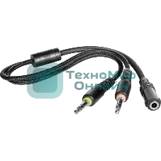 Гарнитура Defender Cujo чёрный/красный, проводная