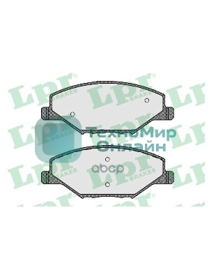 Колодки тормозные передние LPR 05P1795, комплект