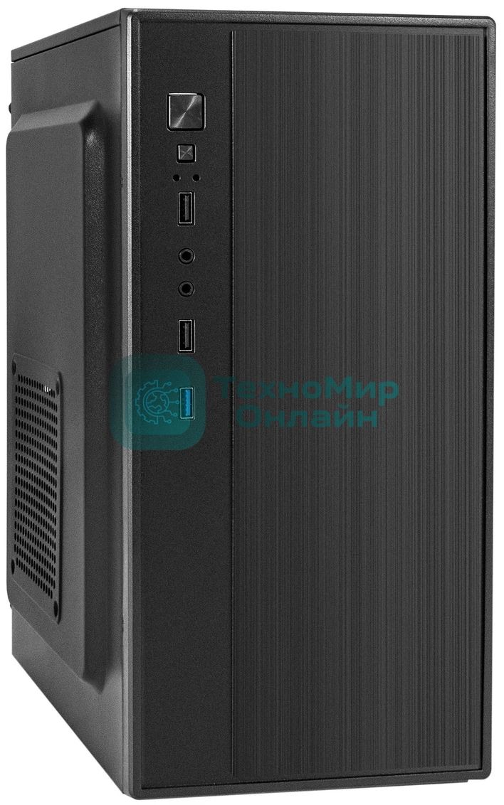 Компьютерный корпус Minitower ExeGate BAA-408U-UNS350 (mATX, БП UNS350 с вент. 12см, 2хUSB/1хUSB 3.0, HD Audio, черный)