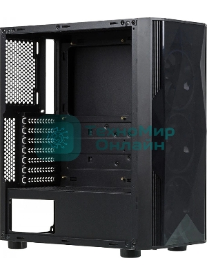 Компьютерный корпус Aerocool/Formula F-3401 (V1) черный без БП ATX 3x120мм 2xUSB 2.0 1xUSB 3.0 audio bott PSU