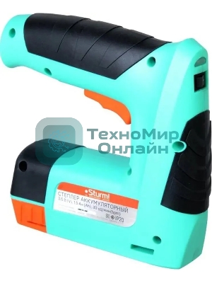 Степлер аккумуляторный Sturm! CET1201 скобы тип 53: 11.4мм 4-10мм гвозди тип 47: 14мм