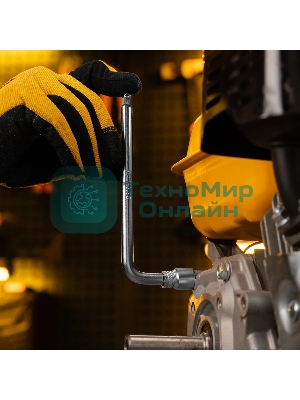 Вороток Г-образный Denzel 150x40 мм, квадрат 1/4