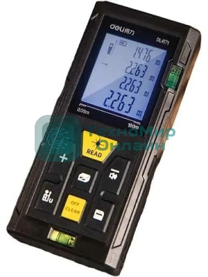 Лазерный дальномер Deli DL4171 (Диапазон измерения 0,05~100м, точность измерения: ±3мм)