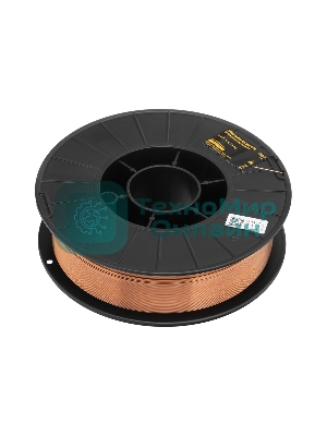 Омедненная проволока Denzel ER70S-6, диам. 0,8 мм, 5 кг, диам. катушки D200