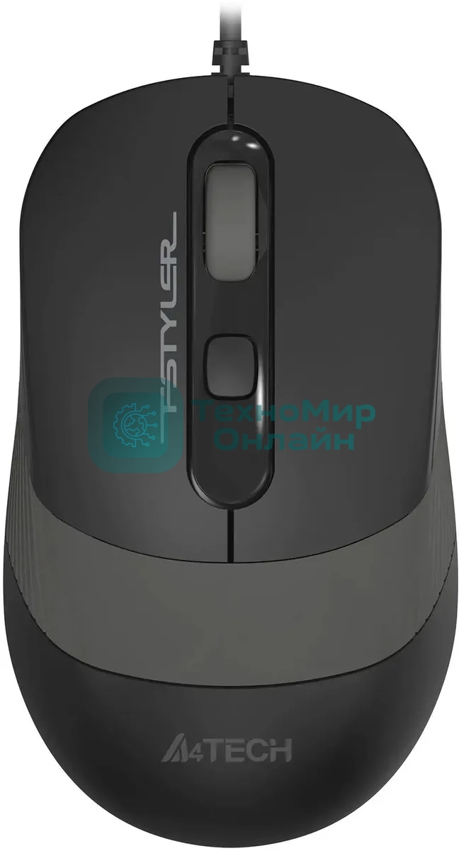 Мышь проводная A4Tech Fstyler FM10ST серый, 1600 dpi, USB, кнопки - 4