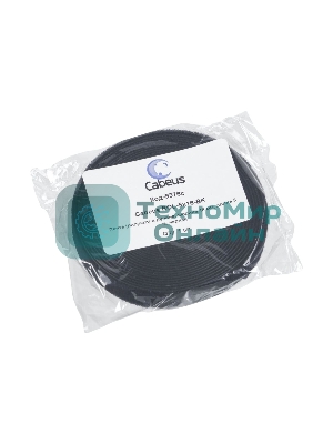 Лента липучая Cabeus ROL-5x16-BK, 16 мм Ш, 5 000 мм Д, материал: полиамид, черный