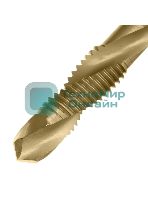 Сверло-метчик Denzel М12 х 1,75 мм, Р6М5