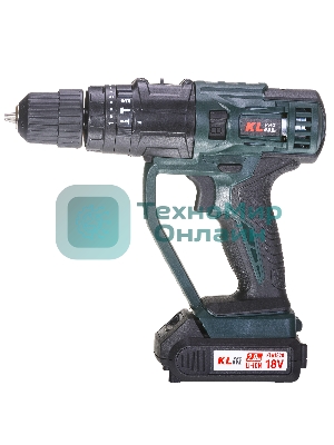 Дрель-шуруповерт Klpro KLMS18-20, 18 В, 2 Ач, 28 Нм, щеточный, ударный