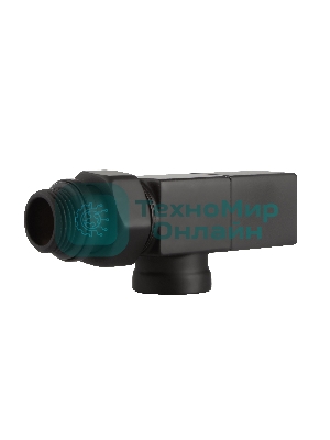 Набор дизайн-вентилей CUBE, осевой черный 1/2