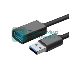 Кабель Bion удлинительный USB 3.0 AM/AF, 3 м, черный BXP-CCP-USB3-AMAF-030M